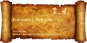 Kurzweil Adrián névjegykártya